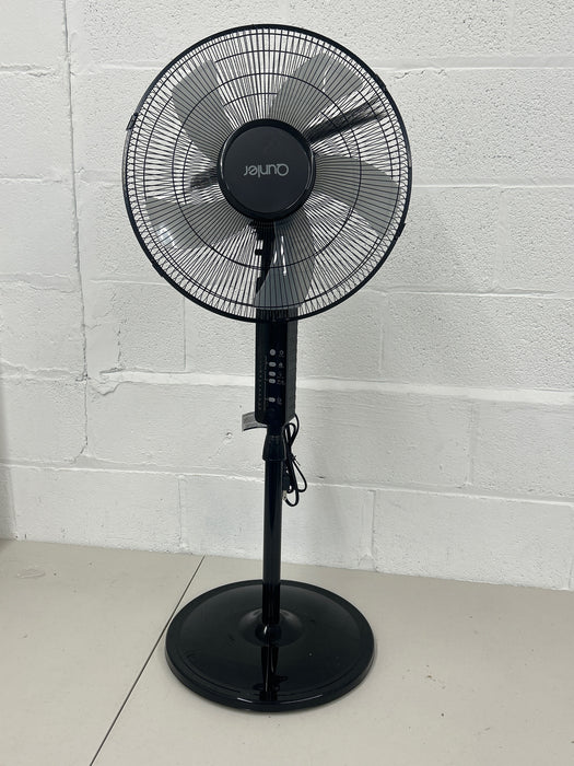 16" Pedestal Fan with Remote, 3-Speed Oscillating Fan, Adjustable Height and Tilt, 40"- 46" Electric Cooling Portable Fan for Home Office Bedroom Use - new
