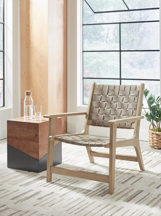 Jameset Taupe Accent Chair