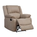 Relax A Lounger - Parkland Microfiber Recliner in - Beige - open_box