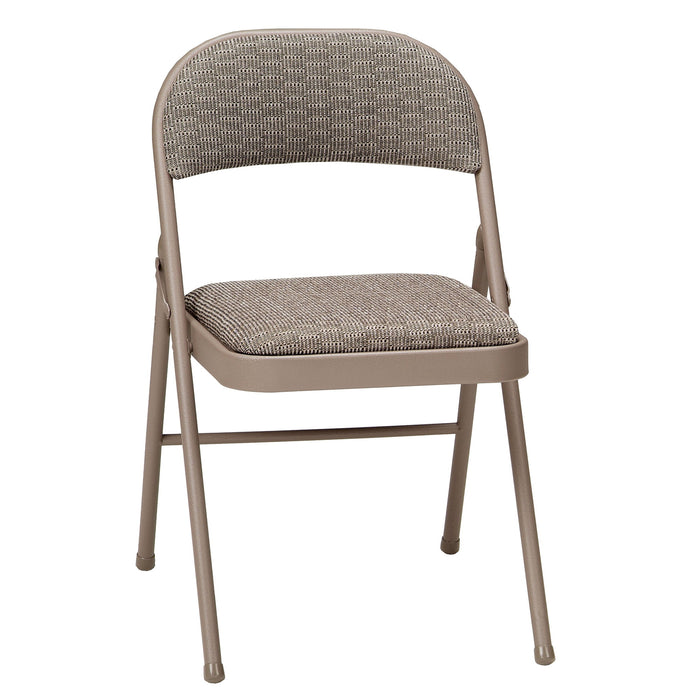 Fabric double padded folding chair- Courtyard Chicory ( Pack of 6 ) - new