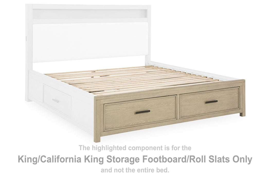 Calmoro Gray K/CK Storage FTBD w/Roll Slats
