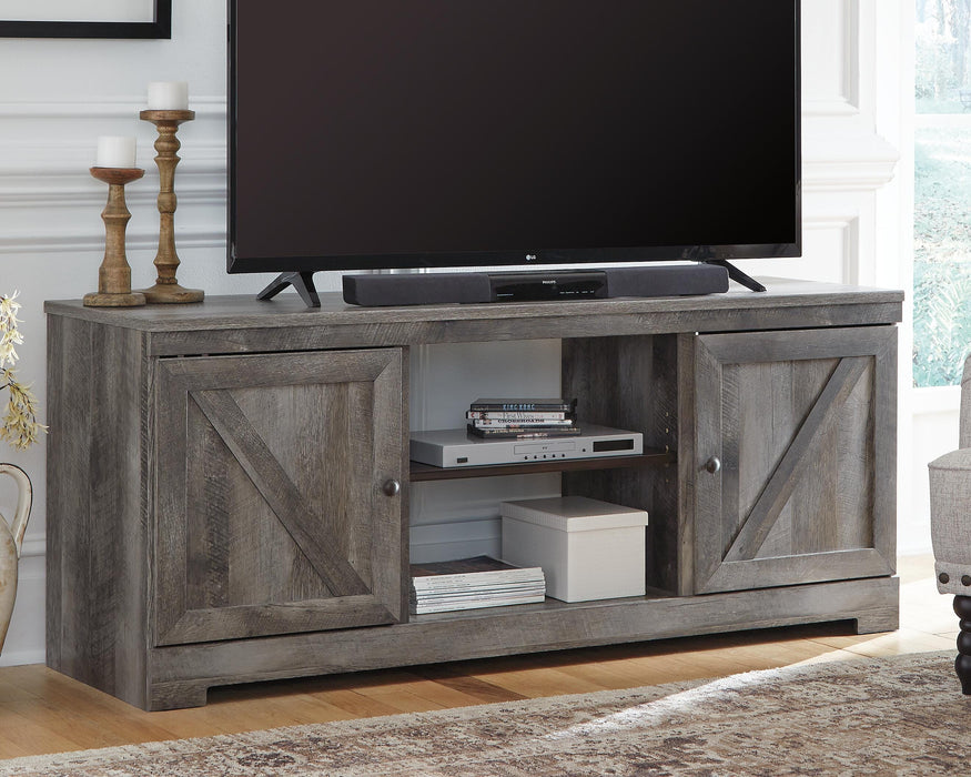 Wynnlow Gray LG TV Stand w/Fireplace Option