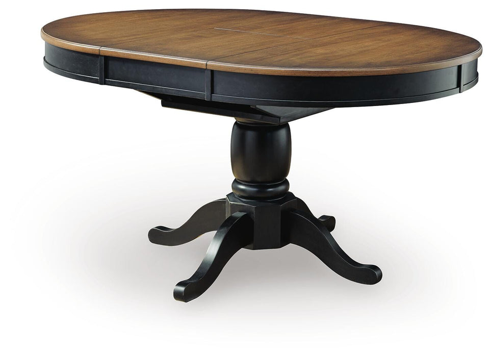 Loganeer Black/Brown Oval DRM Butterfly EXT Table