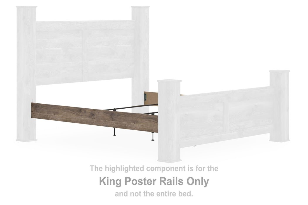 Keithland Brown King Poster Rails