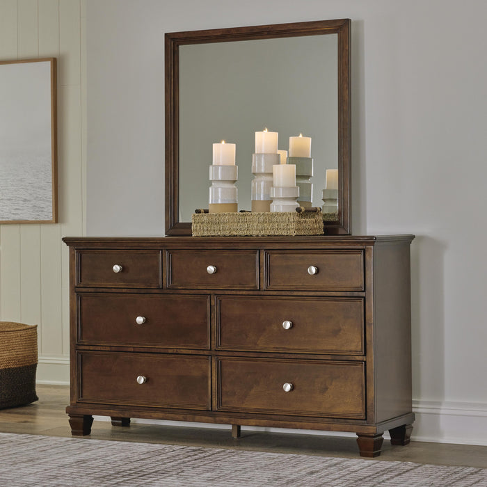 Danabrin Brown Danabrin Dresser and Mirror