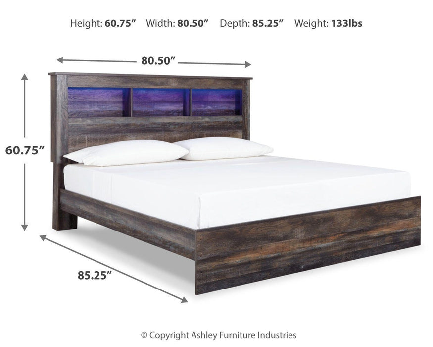 Drystan Multi Drystan King Bookcase Bed