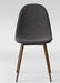 Copley Upholstered Dining Chair - 2 Pack (Dark Gray)