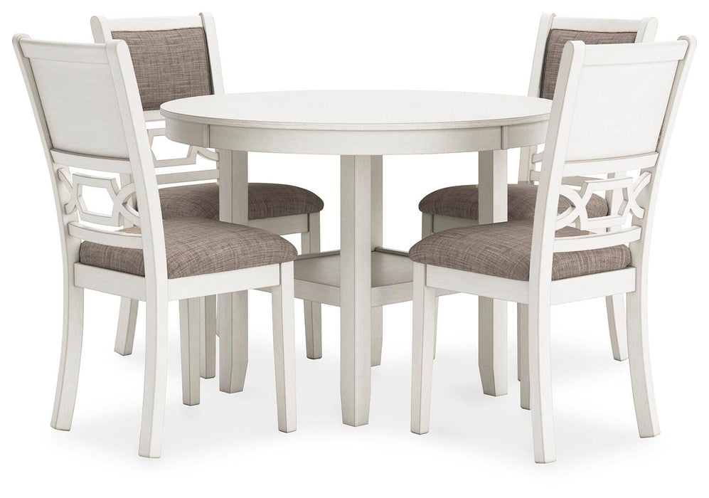 Erinberg Antique White Dining Room Table Set (5/CN)