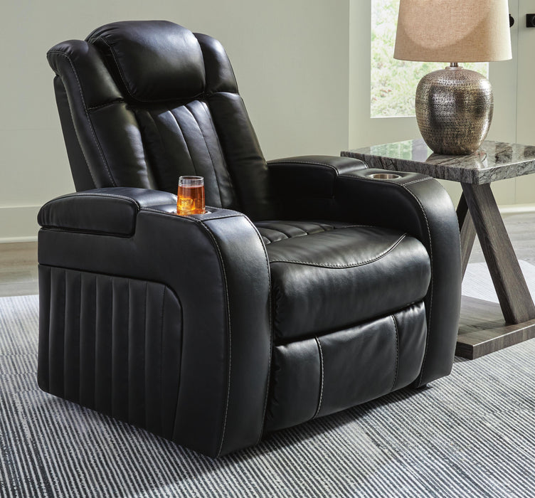 Caveman Den Midnight PWR Recliner/ADJ Headrest