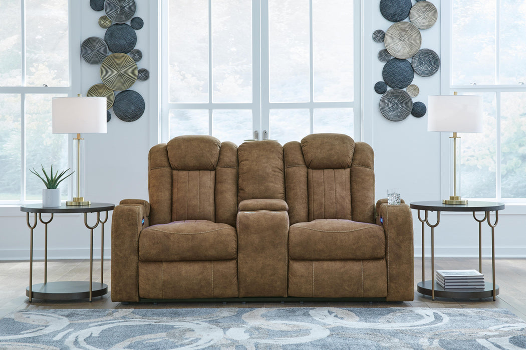 Wolfridge Brindle PWR REC Loveseat/CON/ADJ HDRST