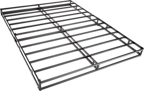 Box Spring Bed Base, 5 Inch Mattress Foundation, King - open_box