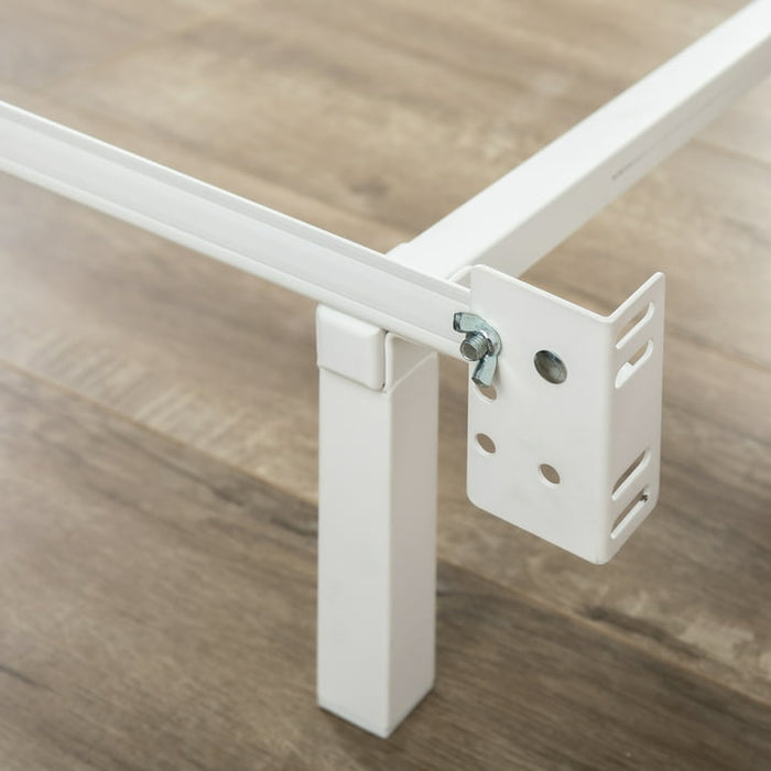 Zinus 7" Compack® Metal Bed Frame, White, Twin - new