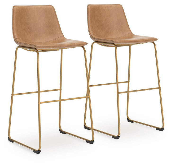 Crandox Toast/Gold Tall UPH Barstool (Priced Per Item, Must Order 2, 4, 6, or 8)