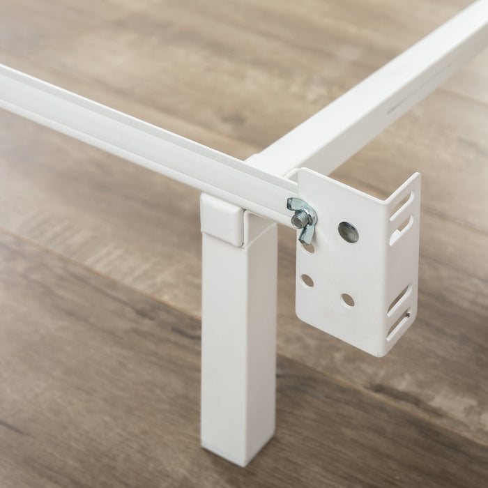 Zinus 7" Compack® Metal Bed Frame, White, Twin - new