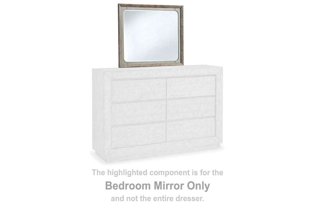 Langford Light Grayish Brown Bedroom Mirror