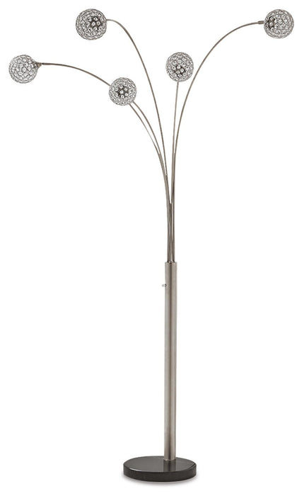 Winter Silver Finish Metal Arc Lamp (1/CN)