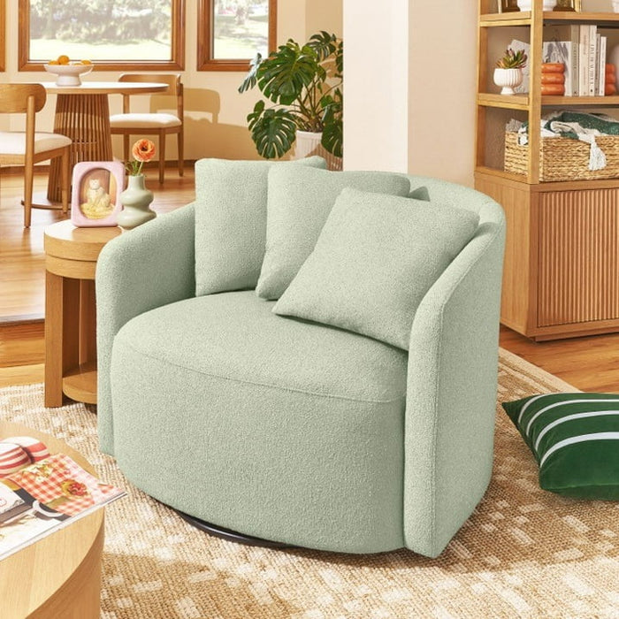 Beautiful Drew Chair by Drew Barrymore, Sage Boucle -