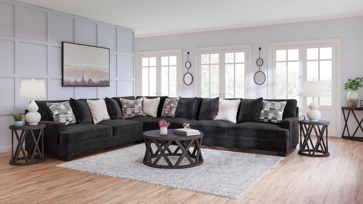 Lavernett Charcoal Lavernett 4-Piece Sectional
