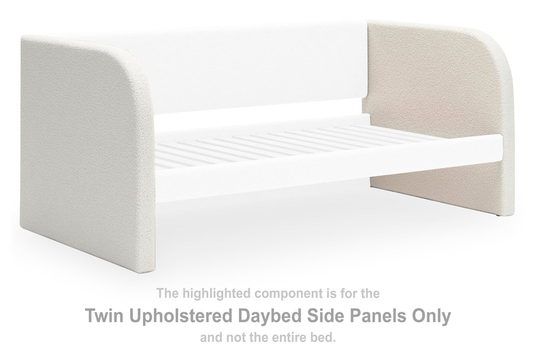Shapella White Twin UPH Daybed Side Panels