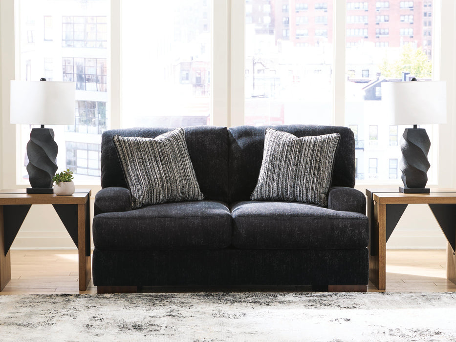 Whitmore Manor Black Pearl Loveseat