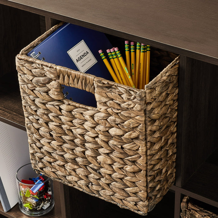 Mainstays 6 Cube Storage Organizer, Espresso - new