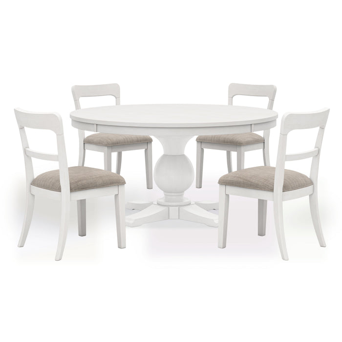 Chadworth White Chadworth Dining Table and 4 Chairs