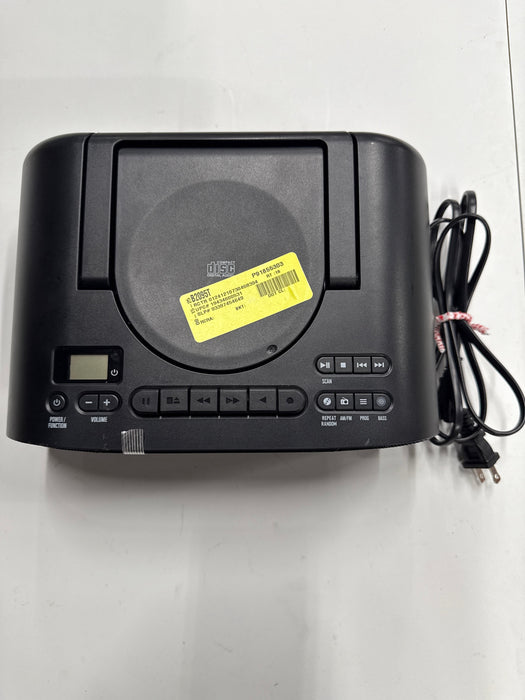 onn. Portable CD/Cassette Boombox with Bluetooth Wireless Technology, Black - use_like_new