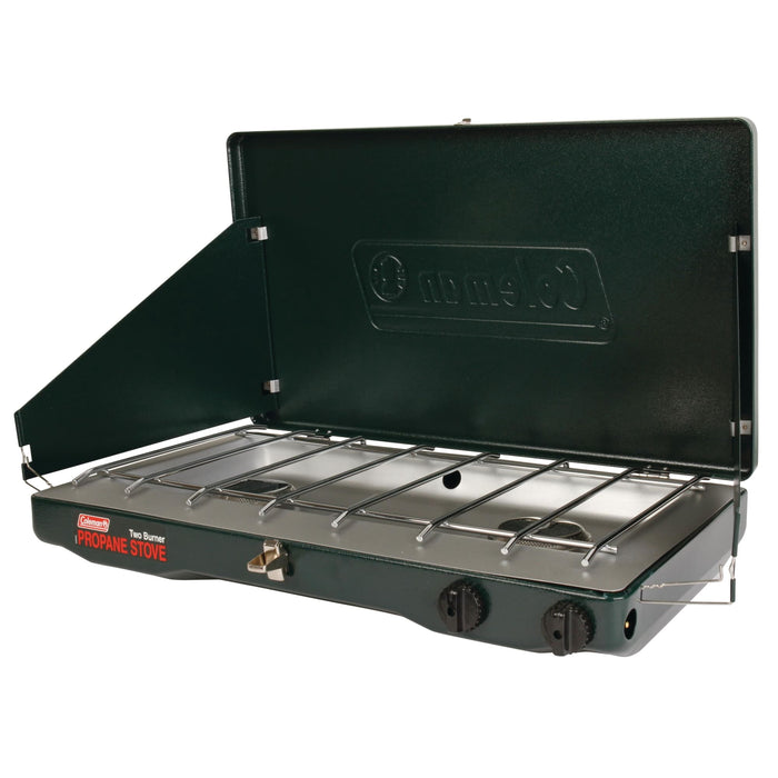 Coleman Brand, Matchlight 10,000 BTU 2-Burner Propane Stove, black - new