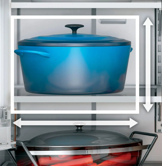 GE - 25.6 Cu. Ft. French Door Refrigerator with Space-Saving Ice Maker - Stainless Steel - new