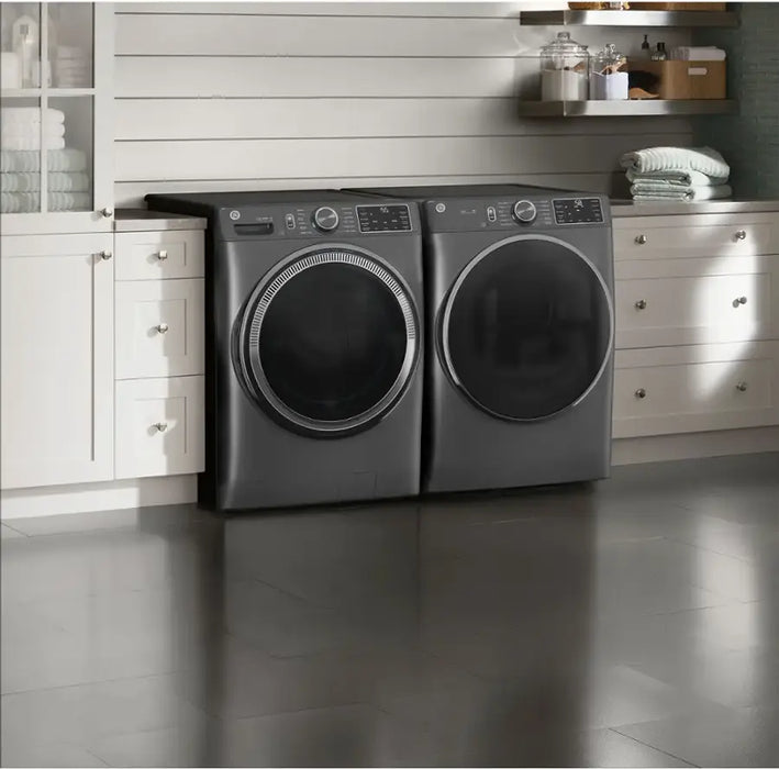 GE 5.0 cu. ft. Capacity Smart Front Load ENERGY STAR Steam Washer with SmartDispense UltraFresh Vent System with OdorBlock and Sanitize + Allergen - display_model