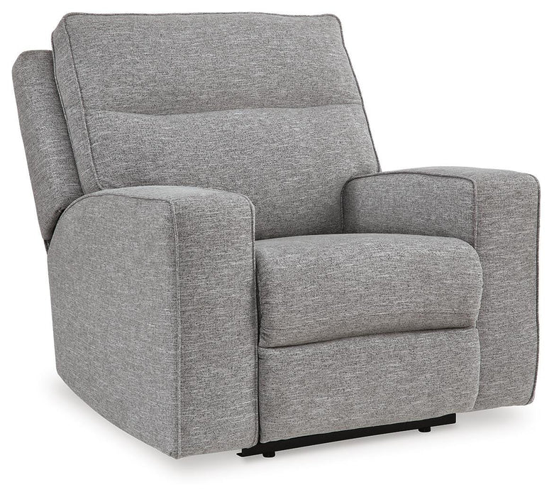 Biscoe Pewter PWR Recliner/ADJ Headrest