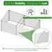 SnugNiture 6x3x2 ft Galvanized Metal Raised Garden Bed, Large Outdoor Planter Box for Vegetables & Flowers, White