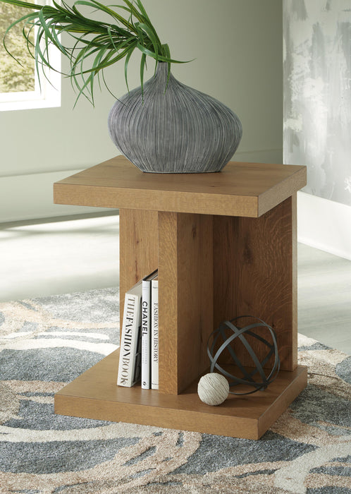 Brinstead Light Brown Chair Side End Table