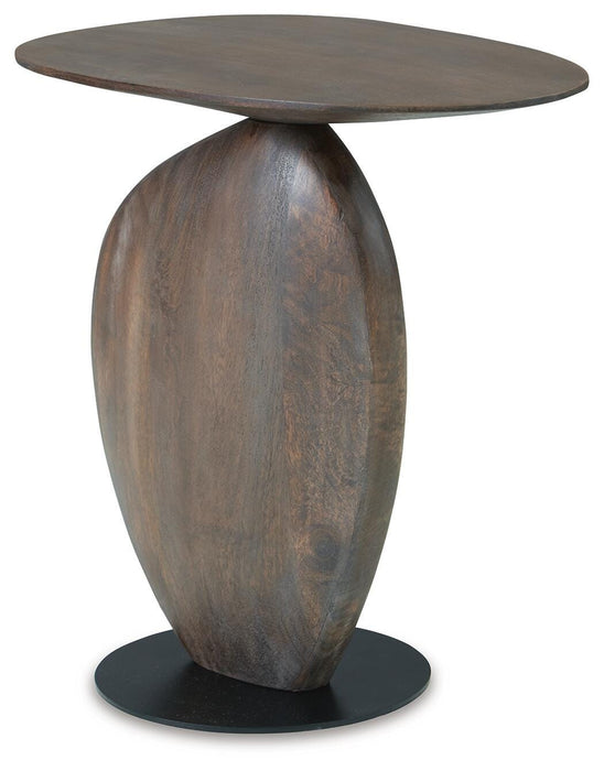 Cormmet Brown/Black Accent Table