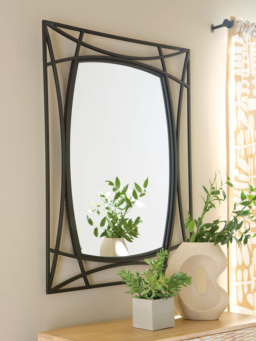 Freenville Black Accent Mirror