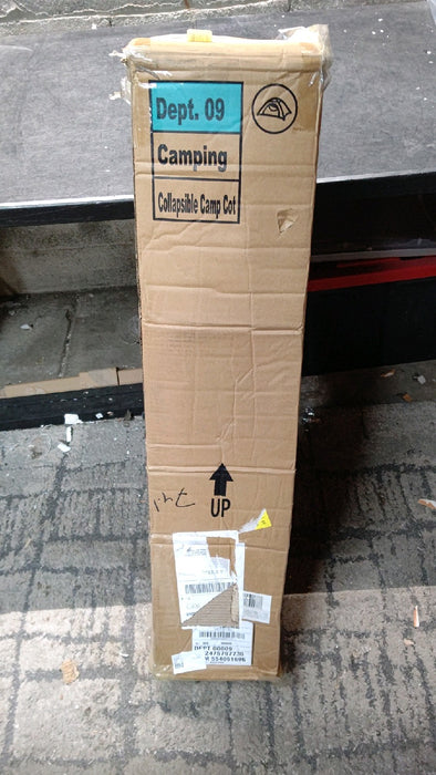 Ozark Trail Adult Collapsible Camping Cot, Beige, 73" x 23" - open_box