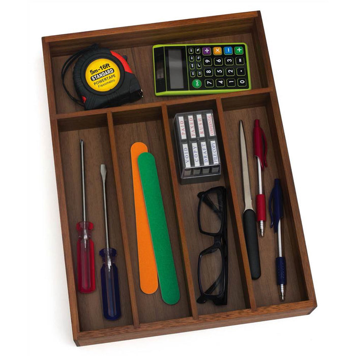 Lipper International Acacia Smaller Flatware Tray - open_box