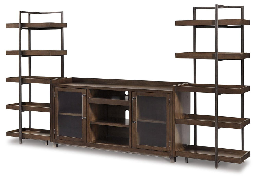 Starmore Brown/Gunmetal Starmore 3-Piece Entertainment Center