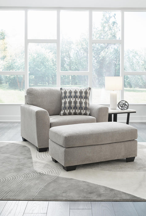 Avenal Park Flannel Avenal Park Chair and Ottoman