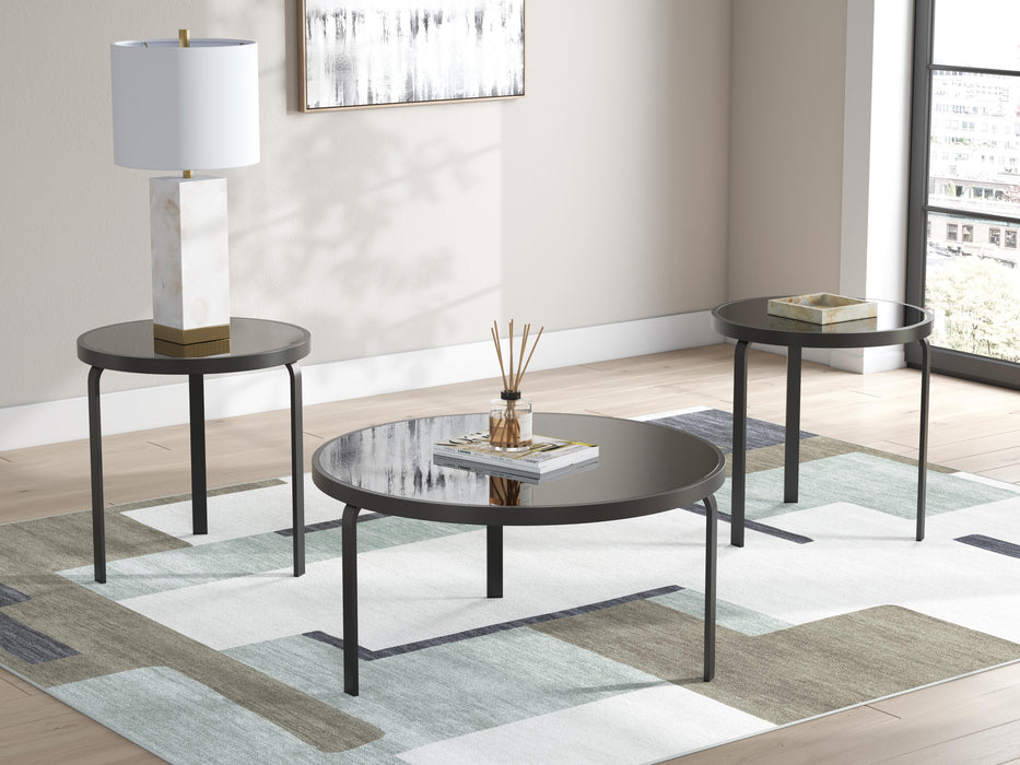 Dorylin Black Occasional Table Set (3/CN)