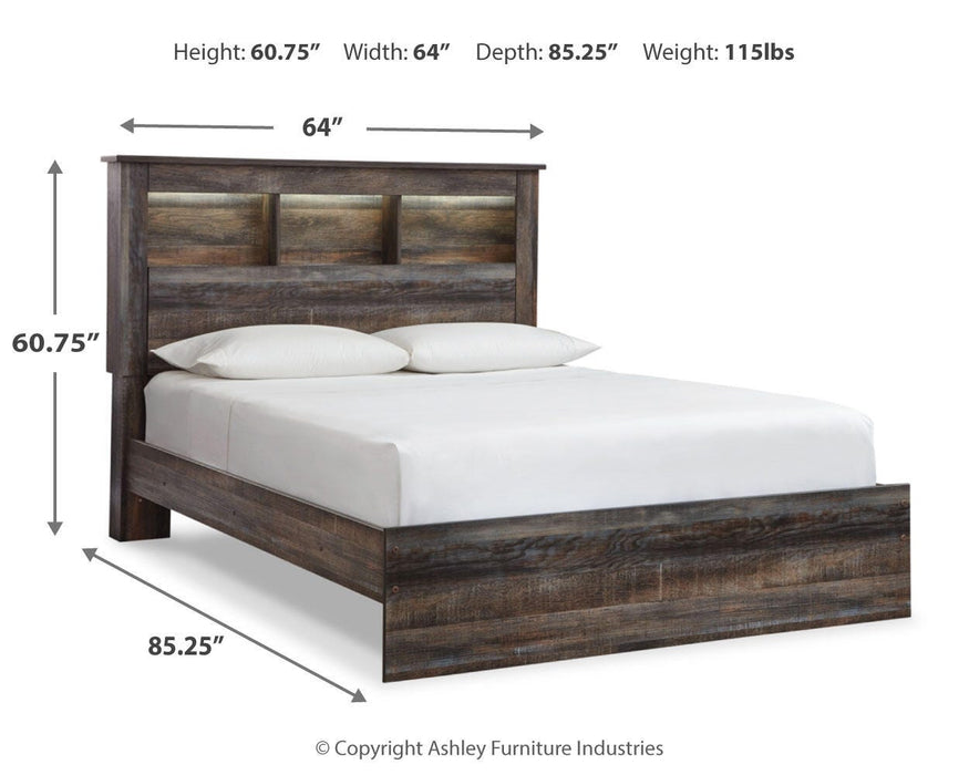 Drystan Multi Drystan Queen Bookcase Bed