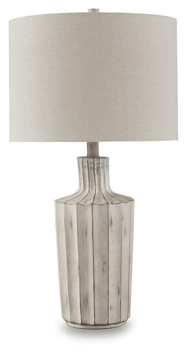 Imre Distressed Brown Poly Table Lamp (1/CN)