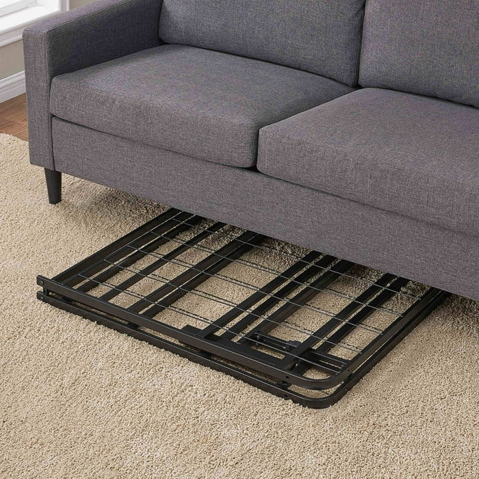 Mainstays 14" High Profile Foldable Steel Twin Platform Bed Frame, Black - new