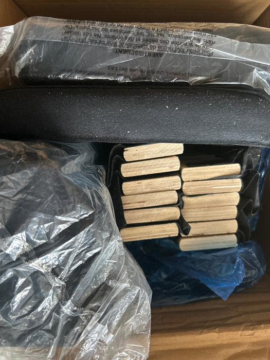 Allewie Queen Size Platform Bed Frame with Fabric Upholstered Headboard and Wooden Slats Support, Fully Upholstered Mattress Foundation/No Box Spring Needed/Easy Assembly, Dark Grey - new