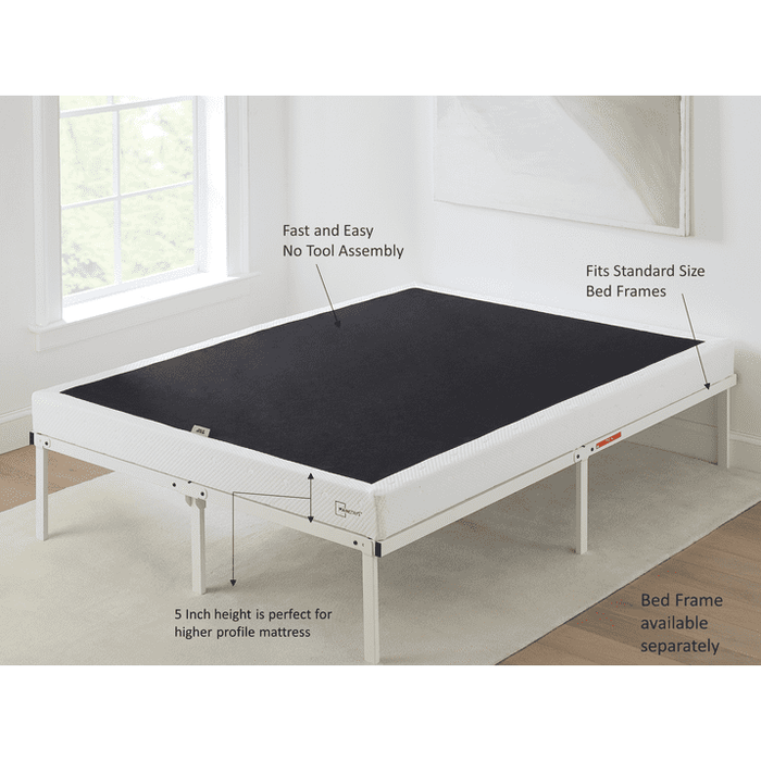Mainstays 5" Twin High Profile Easy Assembly Smart Metal Box Spring - new