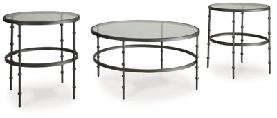 Kellyco Gunmetal Occasional Table Set (3/CN)