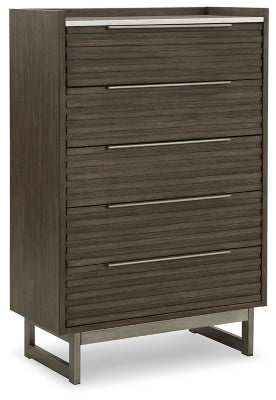 Arkenton Grayish Brown/White Bedroom Furniture Pieces