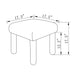Upholstered Square Stool Ottoman Rust Boucle - Room Essentials™