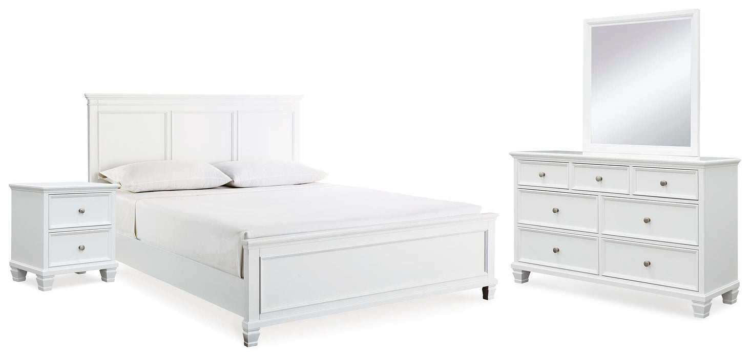 Fortman White Bedroom Collection