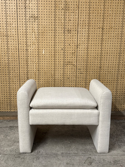 Better Homes & Gardens Emerson Ottoman, Cream - new